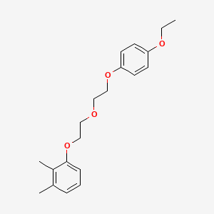 molecular formula C20H26O4 B5083567 1-{2-[2-(4-ethoxyphenoxy)ethoxy]ethoxy}-2,3-dimethylbenzene 