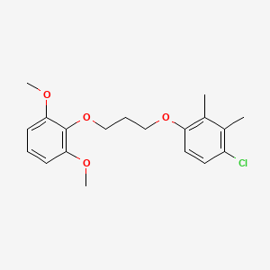 molecular formula C19H23ClO4 B5083573 1-chloro-4-[3-(2,6-dimethoxyphenoxy)propoxy]-2,3-dimethylbenzene 
