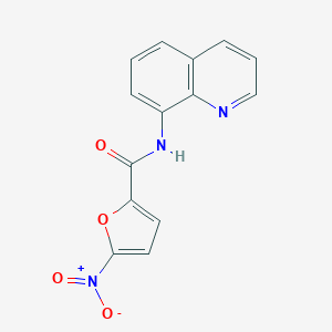 molecular formula C14H9N3O4 B508358 5-nitro-N-(quinolin-8-yl)furan-2-carboxamide CAS No. 717863-19-9