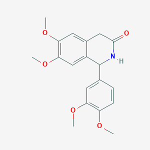 molecular formula C19H21NO5 B5083580 1-(3,4-dimethoxyphenyl)-6,7-dimethoxy-1,4-dihydro-3(2H)-isoquinolinone 
