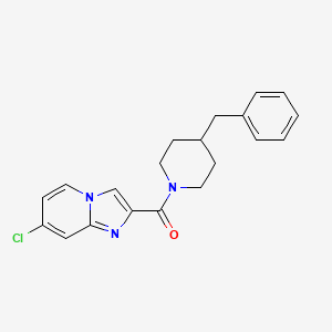 molecular formula C20H20ClN3O B5083595 2-[(4-benzyl-1-piperidinyl)carbonyl]-7-chloroimidazo[1,2-a]pyridine 