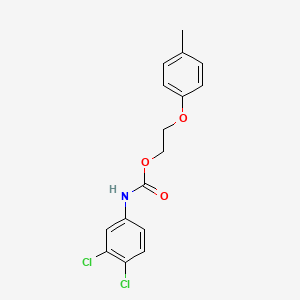 molecular formula C16H15Cl2NO3 B5083650 2-(4-methylphenoxy)ethyl (3,4-dichlorophenyl)carbamate 