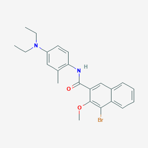 molecular formula C23H25BrN2O2 B5083687 4-bromo-N-[4-(diethylamino)-2-methylphenyl]-3-methoxy-2-naphthamide 