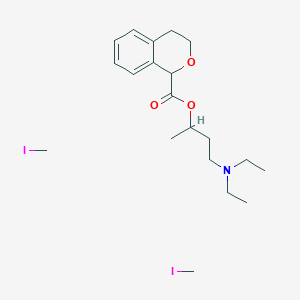 molecular formula C20H33I2NO3 B5083696 3-[(3,4-dihydro-1H-isochromen-1-ylcarbonyl)oxy]-N,N-diethyl-N-methyl-1-butanaminium iodide 