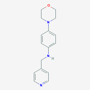 molecular formula C16H19N3O B508370 4-(4-吗啉基)-N-(吡啶-4-基甲基)苯胺 CAS No. 355818-01-8