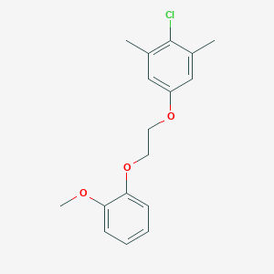 molecular formula C17H19ClO3 B5083715 2-chloro-5-[2-(2-methoxyphenoxy)ethoxy]-1,3-dimethylbenzene 