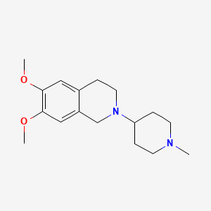 molecular formula C17H26N2O2 B5083723 6,7-dimethoxy-2-(1-methyl-4-piperidinyl)-1,2,3,4-tetrahydroisoquinoline 