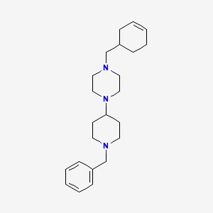 molecular formula C23H35N3 B5083737 1-(1-benzyl-4-piperidinyl)-4-(3-cyclohexen-1-ylmethyl)piperazine 