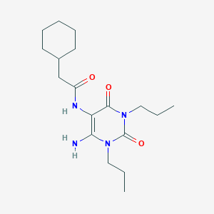 B050838 N-(4-amino-2,6-dioxo-1,3-dipropylpyrimidin-5-yl)-2-cyclohexylacetamide CAS No. 112683-82-6
