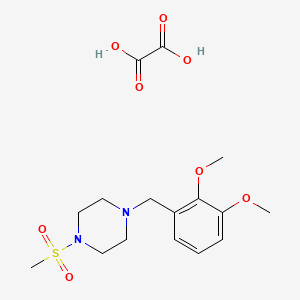 molecular formula C16H24N2O8S B5083816 1-(2,3-dimethoxybenzyl)-4-(methylsulfonyl)piperazine oxalate 