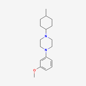 molecular formula C18H28N2O B5083870 1-(3-methoxyphenyl)-4-(4-methylcyclohexyl)piperazine 