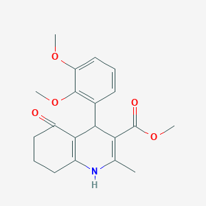 molecular formula C20H23NO5 B5083895 methyl 4-(2,3-dimethoxyphenyl)-2-methyl-5-oxo-1,4,5,6,7,8-hexahydro-3-quinolinecarboxylate 