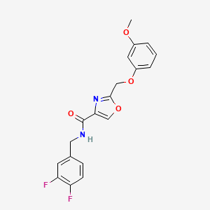 molecular formula C19H16F2N2O4 B5083925 N-(3,4-difluorobenzyl)-2-[(3-methoxyphenoxy)methyl]-1,3-oxazole-4-carboxamide 