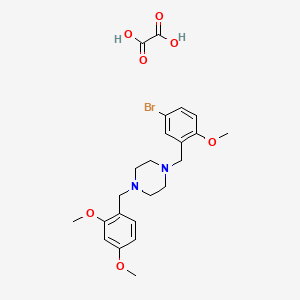 molecular formula C23H29BrN2O7 B5083946 1-(5-bromo-2-methoxybenzyl)-4-(2,4-dimethoxybenzyl)piperazine oxalate 