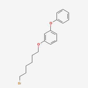 molecular formula C18H21BrO2 B5083994 1-[(6-bromohexyl)oxy]-3-phenoxybenzene 
