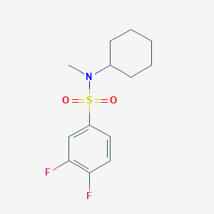 N-cyclohexyl-3,4-difluoro-N-methylbenzenesulfonamide