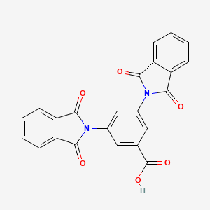molecular formula C23H12N2O6 B5084012 3,5-bis(1,3-dioxo-1,3-dihydro-2H-isoindol-2-yl)benzoic acid 