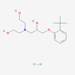 1-[bis(2-hydroxyethyl)amino]-3-(2-tert-butylphenoxy)-2-propanol hydrochloride