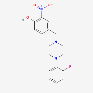 molecular formula C17H18FN3O3 B5084070 4-{[4-(2-fluorophenyl)-1-piperazinyl]methyl}-2-nitrophenol 