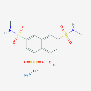 sodium 8-hydroxy-3,6-bis[(methylamino)sulfonyl]-1-naphthalenesulfonate