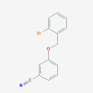 molecular formula C14H10BrNO B5084113 3-[(2-bromobenzyl)oxy]benzonitrile 