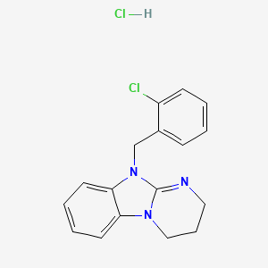 molecular formula C17H17Cl2N3 B5084137 10-(2-chlorobenzyl)-2,3,4,10-tetrahydropyrimido[1,2-a]benzimidazole hydrochloride 