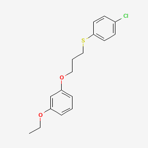 molecular formula C17H19ClO2S B5084145 1-{3-[(4-chlorophenyl)thio]propoxy}-3-ethoxybenzene 