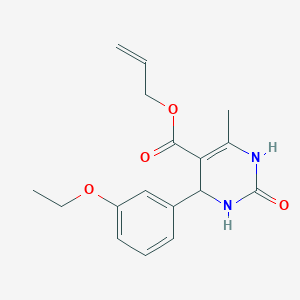 molecular formula C17H20N2O4 B5084161 allyl 4-(3-ethoxyphenyl)-6-methyl-2-oxo-1,2,3,4-tetrahydro-5-pyrimidinecarboxylate 