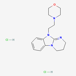 molecular formula C16H24Cl2N4O B5084223 10-[2-(4-morpholinyl)ethyl]-2,3,4,10-tetrahydropyrimido[1,2-a]benzimidazole dihydrochloride 