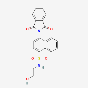 molecular formula C20H16N2O5S B5084248 4-(1,3-dioxo-1,3-dihydro-2H-isoindol-2-yl)-N-(2-hydroxyethyl)-1-naphthalenesulfonamide 
