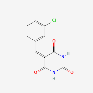molecular formula C11H7ClN2O3 B5084265 5-(3-chlorobenzylidene)-2,4,6(1H,3H,5H)-pyrimidinetrione CAS No. 71732-11-1