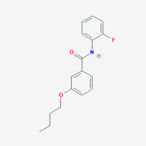 molecular formula C17H18FNO2 B5084307 3-butoxy-N-(2-fluorophenyl)benzamide 