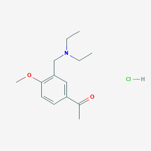 molecular formula C14H22ClNO2 B5084311 1-{3-[(diethylamino)methyl]-4-methoxyphenyl}ethanone hydrochloride 