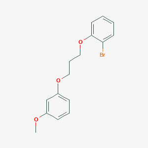 molecular formula C16H17BrO3 B5084376 1-bromo-2-[3-(3-methoxyphenoxy)propoxy]benzene 