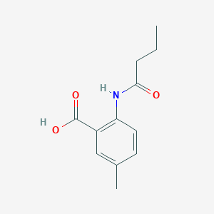 molecular formula C12H15NO3 B5084394 2-(butyrylamino)-5-methylbenzoic acid 