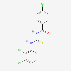 molecular formula C14H9Cl3N2OS B5084425 4-chloro-N-{[(2,3-dichlorophenyl)amino]carbonothioyl}benzamide 