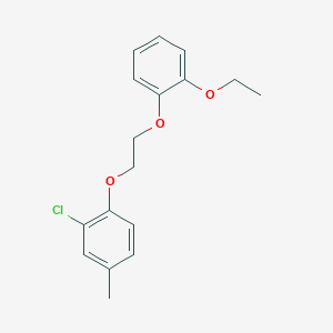 molecular formula C17H19ClO3 B5084451 2-chloro-1-[2-(2-ethoxyphenoxy)ethoxy]-4-methylbenzene 