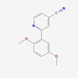 molecular formula C14H12N2O2 B5084462 2-(2,5-dimethoxyphenyl)isonicotinonitrile 