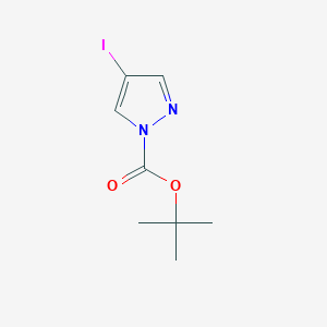 molecular formula C8H11IN2O2 B050845 叔丁基 4-碘-1H-吡唑-1-羧酸酯 CAS No. 121669-70-3