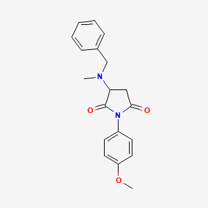 3-[benzyl(methyl)amino]-1-(4-methoxyphenyl)-2,5-pyrrolidinedione