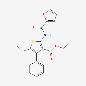 molecular formula C20H19NO4S B5084543 ethyl 5-ethyl-2-(2-furoylamino)-4-phenyl-3-thiophenecarboxylate 