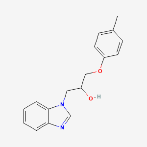 molecular formula C17H18N2O2 B5084574 1-(1H-benzimidazol-1-yl)-3-(4-methylphenoxy)-2-propanol 