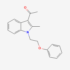 molecular formula C19H19NO2 B5084582 1-[2-methyl-1-(2-phenoxyethyl)-1H-indol-3-yl]ethanone 