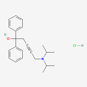 molecular formula C23H30ClNO B5084644 5-(diisopropylamino)-1,1-diphenyl-3-pentyn-1-ol hydrochloride 