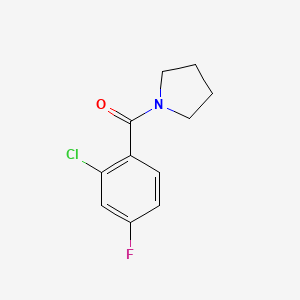 molecular formula C11H11ClFNO B5084649 1-(2-chloro-4-fluorobenzoyl)pyrrolidine 