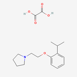molecular formula C17H25NO5 B5084697 1-[2-(2-isopropylphenoxy)ethyl]pyrrolidine oxalate 