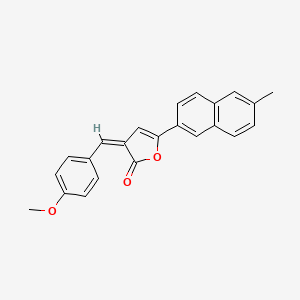 molecular formula C23H18O3 B5084732 3-(4-methoxybenzylidene)-5-(6-methyl-2-naphthyl)-2(3H)-furanone 