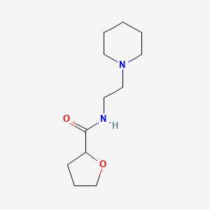 molecular formula C12H22N2O2 B5084789 N-[2-(1-piperidinyl)ethyl]tetrahydro-2-furancarboxamide 