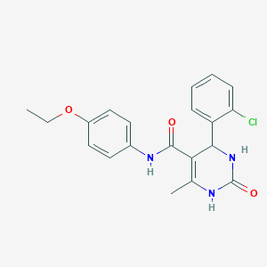 molecular formula C20H20ClN3O3 B5084851 4-(2-chlorophenyl)-N-(4-ethoxyphenyl)-6-methyl-2-oxo-1,2,3,4-tetrahydro-5-pyrimidinecarboxamide 