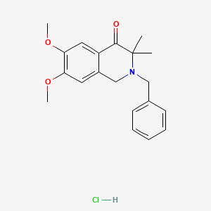 2-benzyl-6,7-dimethoxy-3,3-dimethyl-2,3-dihydro-4(1H)-isoquinolinone hydrochloride